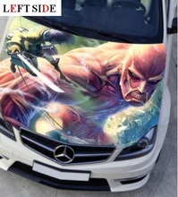 LEFT SIDE Funny Car Stickers Big Man Engine Hood Cartoon Cool Decal Styling Cover Waterproof DIY Camouflage Protective Film 2024 - buy cheap