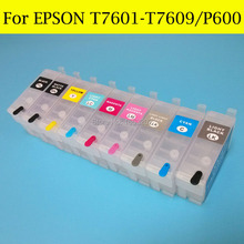 Картридж с чернилами P600, 9 цветов, Φ/T760 с чипом ARC для Epson Sure Color P600 T7601-T7609 Printer 2024 - купить недорого