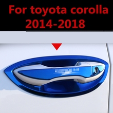 For toyota corolla 2014-2018 Car shape outside door handle cover door bowl frame trim sticker accessories door bowl Accessories 2024 - buy cheap