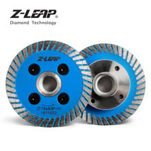 Z-LEAP 2pcs 3" Mini Diamond Blades Carving Cutting Disc M14 5/8-11 Removable Flange Turbo Rim Hot Pressed Saw Blade For Stone 2024 - buy cheap