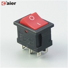 10PCS ON-ON 2 Poles 2 Throw Rocker Switches DPDT T85 10A 250VAC 6A 125VAC 6 Pins 2 Position 19*13mm With Solder Terminal 2024 - buy cheap