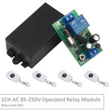 RF Switch Remote Control AC 85~220V 1CH Relay Receiver and Transmitter for Universal Garage Control and Home appliance Control 2024 - buy cheap