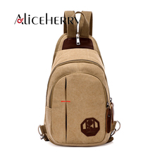 Women's backpack 2019 small mini backpack female canvas chest bag Lovers fashion travel backpack crossbody Bag 2024 - buy cheap