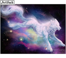 New 5d diy diamond painting wolf animal full square drill crystal diamond mosaic 3D home decoration crafts gift 2024 - buy cheap