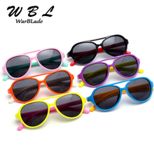 WarBLade Brand Quality Boy Girls TR90 Sun Glasses Kids Sunglasses Polarized Baby Child Pilot Sunglass Infant Oculos Shades 843 2024 - buy cheap