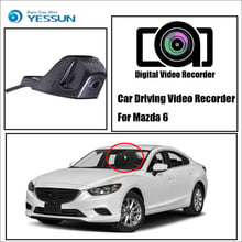 Yessun-câmera frontal para mazda 6, câmera frontal, dvr, filmadora para condução, gravador de vídeo, função de controle, câmera dvr, gravador de vídeo 2024 - compre barato