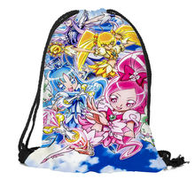 Mochila bolsa con cordón personalizada sonrisa, bolso escolar de viaje para playa, Impresión de mochila multifunción 2024 - compra barato