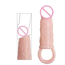 Male Delay lock fine Penis Enlarger Extender Man Sex Toys penis  Lasting Product Flesh Penis Ring Cock Sleeve Adult Sexy Product 2024 - buy cheap