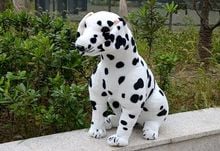 simulation spotted dog large 70cm squatting Dalmatian plush toy, birthday gift 0171 2024 - buy cheap