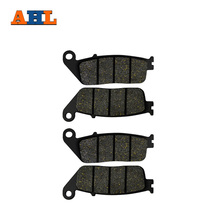 AHL-pastillas de freno delantero para motocicleta, 2 pares, para HONDA PC 800 Pacific Coast 1989-1998, pastilla de disco de freno negro 2024 - compra barato