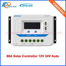 PWM EPEVER New generations ViewStar seires Solar portable controller low price VS6024AU 60A 60amps with lcd display 2024 - buy cheap
