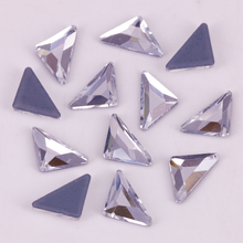 Free Shipping! High Quality 6x11mm Triangle Gamma Flat Back Hotfix Rhinestones / Iron On Flat Back Crystals 2024 - buy cheap
