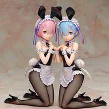 Figuras de coelho menina re: life em um mundo diferente do zero rem, brinquedos colecionáveis de pvc, modelo de boneca de brinquedo, figuras de anime japonês 2024 - compre barato