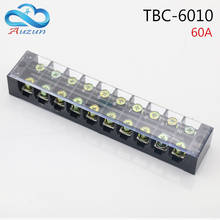 TBC-6010 Terminal Blocks Fixed Terminals High Current 60A 10P Terminal Blocks Copper Contact 2024 - buy cheap