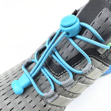 Stretching Lock lace No tie shoelaces Locking Shoe Laces Elastic Shoelaces Shoe strings For Kid Adults Sneaker Shoe Accessiories 2024 - buy cheap