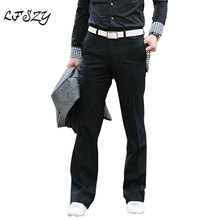 Korean version of Flared pants Men's Fashion Casual pants Slim Suit pants Men's Perfume Dress pants Size 28-35 36 2024 - buy cheap