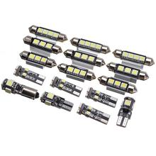 16 peças/set xc90 luzes interiores do carro luzes led luz branca dc12v frente dome luz/luz de leitura 2003 - 2011 modelos 2024 - compre barato