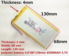 best battery brand Good Quality COSLight Cell 3.7V 4068130 4500mAH (Real Capacity) Li-ion battery for 8,9,U9GT3 Tablet PC 4 2024 - buy cheap