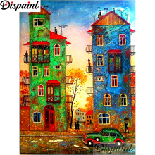 Dispaint "Car house" Diamond Painting 5D Full Square/Round Drill Home Decor DIY Diamond Embroidery Cross Stitch A10938 2024 - buy cheap