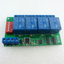 4CH RS485 Relay Switch Module UART Modbus RTU AT for PTZ PLC Smart home 2024 - buy cheap