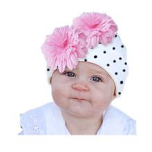 New Flower Design Baby Hats Fashion Children's Cotton Hat Girls India Cap Baby Beanie Cap Accessories 2024 - compre barato