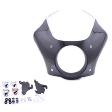 1set 39MM Front ABS Plastic Headlight Fairing & Trigger Lock Mounting Kit For Harley Sportster XL883 1200 Para Smoke/Clear 2024 - buy cheap