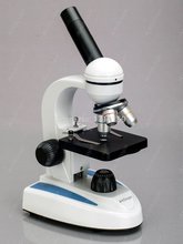 Estudante escola microscópio-amscope suprimentos 40x-1000x corpo de metal lente de vidro biologia estudante microscópio + 100 slides espécime 2024 - compre barato