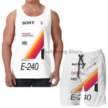 Camiseta sin mangas con estampado divertido para hombre y mujer, chaleco Retro de VHS, vaporwave, estética, playa, Verano 2024 - compra barato