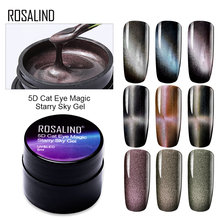 ROSALIND 5D Cat Eyes Gel polish Vernis Semi Permanent Varnish Hybrid Magnetic Soak Off LED UV Gel Nail Polish For Nail Art 2024 - buy cheap