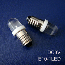 Высококачественная светодиодная сигнальная лампа постоянного тока 3В E10, светодиодный индикатор E10, светодиодная лампа для приборной панели E10, бесплатная доставка, 20 шт./лот 2024 - купить недорого