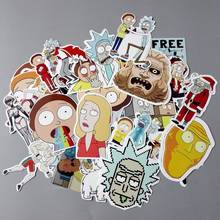 35Pcs American Drama Rick and Morty Funny Sticker bomb Decal For Car Laptop Bicycle Motorcycle Notebook Waterproof Stickers 2024 - buy cheap