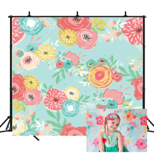 BEIPOTO Flower Backdrop Kids portrait photo background for photography baby shower Photocall studio props for girl floral wall 2024 - buy cheap