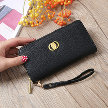 High Quality Women Luxury Wallet Long Zipper Leather Wallet Female Clutch Cellphone Wallet Big Capacity Card Holder Purse 2024 - buy cheap