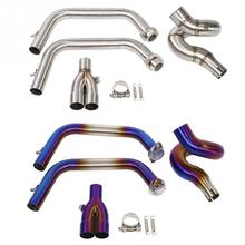 1Set Durable Motorcycle Full Exhaust System Circling Front Pipe Link Connect for Kawasaki Z650 Ninja 650 New Arrive 2024 - buy cheap