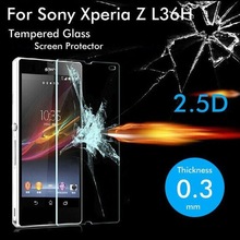 2.5D Tempered Glass For Sony Xperia Z L36H High Quality Protective Film Explosion-proof Screen Protector for Sony C6602 C6603 2024 - buy cheap