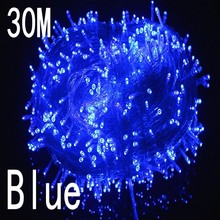 Cor azul 30m 240 led luzes da corda para árvore de natal festa de casamento do feriado decoração halloween restaurante ou barra e casa jardim 2024 - compre barato