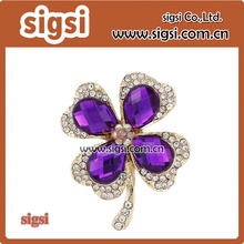 Fashion Wholesale Crystal Rhinestone brooch Four Leaf Clover Brooches For Wedding brooch pin 2024 - buy cheap