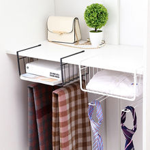 New Cupboard Hanging Under Shelf Storage Iron Mesh Basket Kitchen Rack Chopping Block Rack Cutting Board Towel Holder 2024 - buy cheap