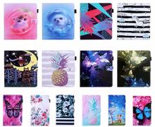 Moda impressão animal fruta flor caso para samsung galaxy tab a6 10.1 2016 SM-T580 t580n t585 t585c inteligente capa de sono + filme 2024 - compre barato