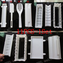10Pcs=1Set Plastic kit Sushi Tools,Rice Ball Set DIY Japanese Porphyrilic Cake Roll Mold Sushi Multifunctional Mould Suit Maker 2024 - buy cheap