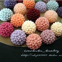 Free Shipping~!!10mm resin flower,resin cabochon beads,resin pendatns 100pcs 2022 - buy cheap