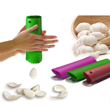 Funny Silicone Garlic Peeler Easy Useful Roller Peeling Tube Garlic Peeler Cooking Gadget Kitchen Tools 5 Colors 2024 - buy cheap