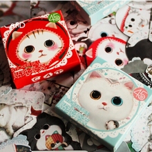 90 pcs / 2 boxes mini cat sticker set decoration decal DIY ablum diary scrapbooking sealing  kawaii stationery K7405 2024 - buy cheap