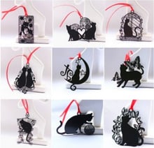 9PCS/LOT 9 StylesLovely Cute Cat Metal Bookmark Cat Book Holder for Book Paper Creative Gift 2024 - buy cheap