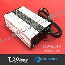 25.2V 4A electric robot AGV charger for 24V 6S lipo/ lithium Polymer/ Li-ion battery pack smart charger 4.2V*6=25.2V/ 25.2V4A 2024 - buy cheap