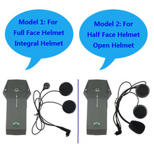 Bluetooth-гарнитура для мотоциклетного шлема, 2 канала, 1000 м 2024 - купить недорого