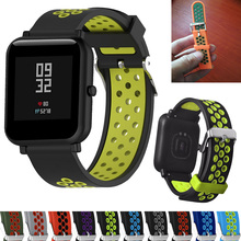 Ремешок силиконовый для Xiaomi Huami Amazfit Bip BIT PACE Lite Youth Amazfit GTS 20 мм 2024 - купить недорого