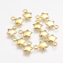 Colgantes de estrella de plástico CCB para fabricación de joyas, accesorios para pulseras y collares, 13,5x10x3mm, 50 Uds., F60 2024 - compra barato