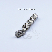 Bearing 10pcs 634ZZ 4*16*5(mm) free shipping chrome steel Metal Sealed High speed Mechanical equipment parts 2024 - buy cheap