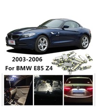 LOAUT 12 piezas sin errores Luz de cúpula blanca luz de matrícula coche LED bombillas Canbus Kit de paquete Interior para BMW z4 E85 2003-2006 2024 - compra barato